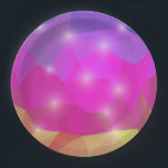 Abstract Geometric Crystal Mosaic in Pink Papieren Bordje<br><div class="desc">A vibrant low-poly abstract design featuring sharp geometric triangles in bright neon pink,  purple,  and gold. Sparkling light flares add a magical,  glowing touch to this futuristic digital crystal mosaic.</div>