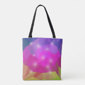 Abstract Geometric Crystal Mosaic in Pink Tote Bag (Achterkant)