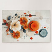 Abstract Geometric Floral Legpuzzel (Horizontaal)