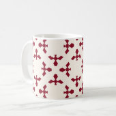 Abstract geometric floral pattern. Seamles Koffiemok (Voorkant links)