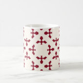 Abstract geometric floral pattern. Seamles Koffiemok (Center)