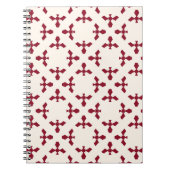 Abstract geometric floral pattern. Seamles Notitieboek (Voorkant)