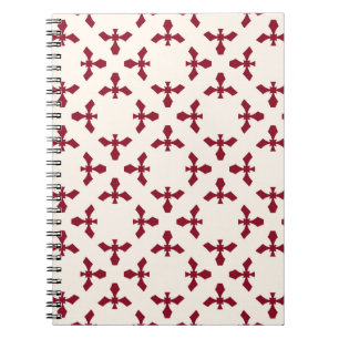 Abstract geometric floral pattern. Seamles Notitieboek