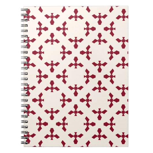 Abstract geometric floral pattern. Seamles Notitieboek (Voorkant)