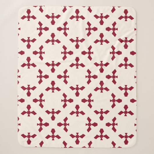 Abstract geometric floral pattern. Seamles Sherpa Deken (Voorkant)