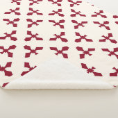 Abstract geometric floral pattern. Seamles Sherpa Deken (3/4)