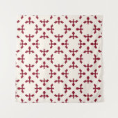 Abstract geometric floral pattern. Seamles Wandkleed (Voorkant)