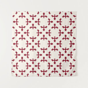 Abstract geometric floral pattern. Seamles Wandkleed
