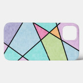 Abstract Geometric Frosted pastel Blue Roze Lila Case-Mate iPhone Case (Achterkant (horizontaal))