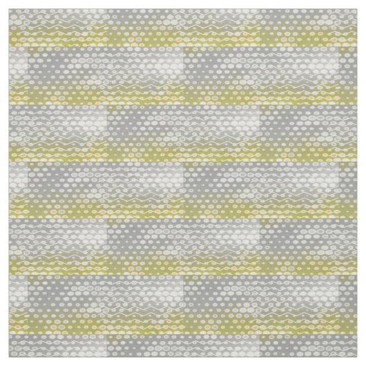 Abstract Geometric Gellow Gray Chevron Modern Stof (Swatch)