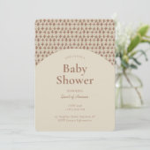 Abstract + Geometric Gender Neutral Brown Beige Kaart (Staand voorkant)