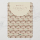 Abstract + Geometric Gender Neutral Brown Beige Kaart (Achterkant)