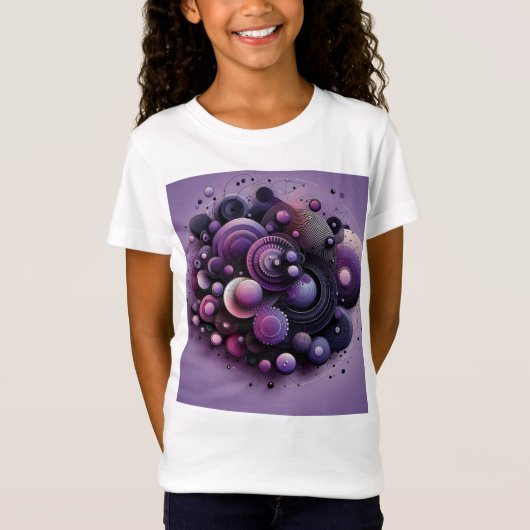 Abstract Geometric Girl's T-shirt (Voorkant)