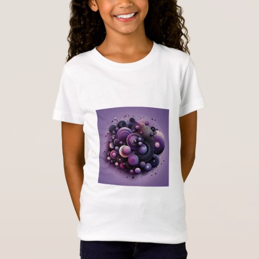 Abstract Geometric Girl's T-shirt (Voorkant)