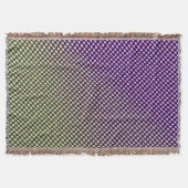 Abstract Geometric Gradient Checker Pattern 1278 Deken (Voorkant)