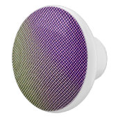 Abstract Geometric Gradient Checker Pattern 1278 Keramische Knop (Rechts)