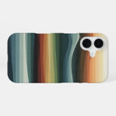 Abstract Geometric Hills iPhone 16 Hoesje (Achterkant horizontaal)