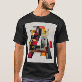 Abstract Geometric Letter A T-shirt (Voorkant)