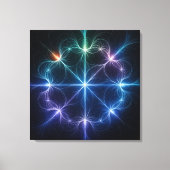 Abstract Geometric Light Canvas Art (Voorkant)