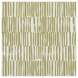 Abstract geometric lines olive green unique contem stof