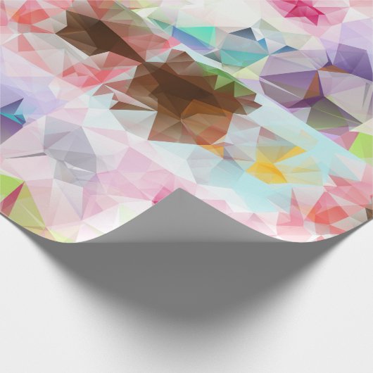 Abstract Geometric Low Poly Mosaic Cadeaupapier (Hoek)