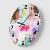 Abstract Geometric Low Poly Mosaic Grote Klok (Hoek)