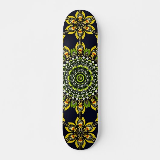 Abstract Geometric Mandala Art Design Persoonlijk Skateboard (Voorkant)