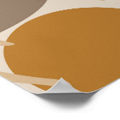Abstract geometric, natural shapes in minimal nord poster (Hoek)