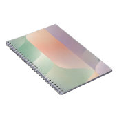 Abstract Geometric Notebook – Green Orange Purple Notitieboek (Rechterzijde)