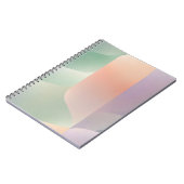 Abstract Geometric Notebook – Green Orange Purple Notitieboek (Linkerzijde)