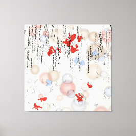 Abstract geometric painting  canvas afdruk