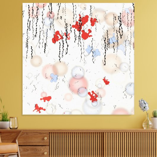 Abstract geometric painting  canvas afdruk (Insitu (Woonkamer))