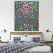 Abstract Geometric Pattern Canvas  Afdruk (Insitu (Slaapkamer))