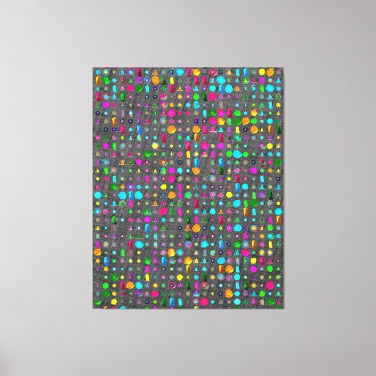 Abstract Geometric Pattern Canvas  Afdruk (Voorkant)