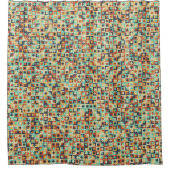 Abstract Geometric Pattern generative computationa Douchegordijn (Voorkant)