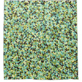 Abstract Geometric Pattern generative computationa Douchegordijn (Voorkant)