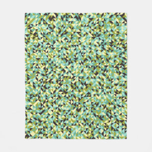 Abstract Geometric Pattern generative computationa Fleece Deken