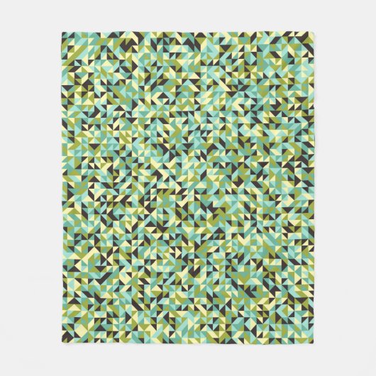 Abstract Geometric Pattern generative computationa Fleece Deken (Voorkant)