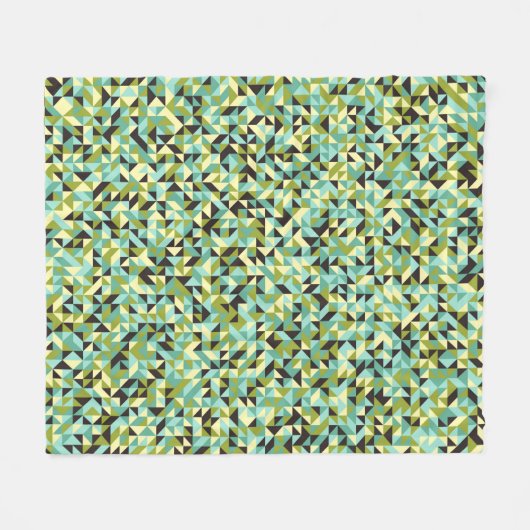 Abstract Geometric Pattern generative computationa Fleece Deken (Voorkant (Horizontaal))