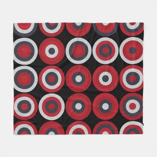 Abstract Geometric Pattern generative computationa Fleece Deken (Voorkant (Horizontaal))