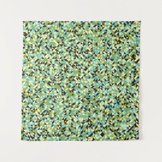 Abstract Geometric Pattern generative computationa Wandkleed (Voorkant (horizontaal))