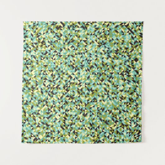 Abstract Geometric Pattern generative computationa Wandkleed (Voorkant)