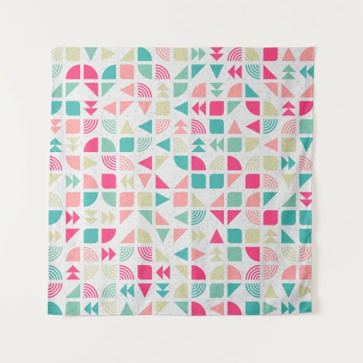 Abstract Geometric Pattern generative computationa Wandkleed (Voorkant (horizontaal))