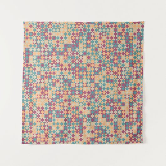 Abstract Geometric Pattern generative computationa Wandkleed (Voorkant)