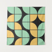 Abstract Geometric Pattern generative computationa Wandkleed (Voorkant (horizontaal))