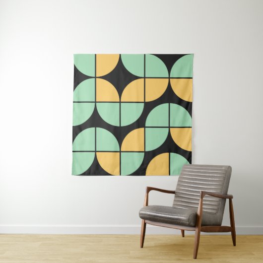 Abstract Geometric Pattern generative computationa Wandkleed (In situ)
