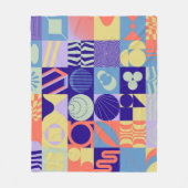 Abstract geometric pattern made with simple shapes fleece deken (Voorkant)