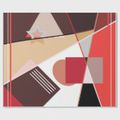 Abstract geometric pattern,  silk scarf shawl desi cadeaupapier (Vlak)