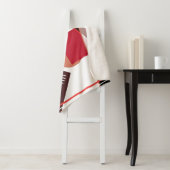 Abstract geometric pattern, silk scarf shawl desi sherpa deken (In situ)