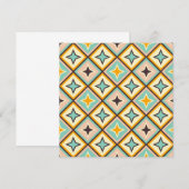 Abstract geometric pattern with diamond shapes bedankkaart (Voorkant / Achterkant)
